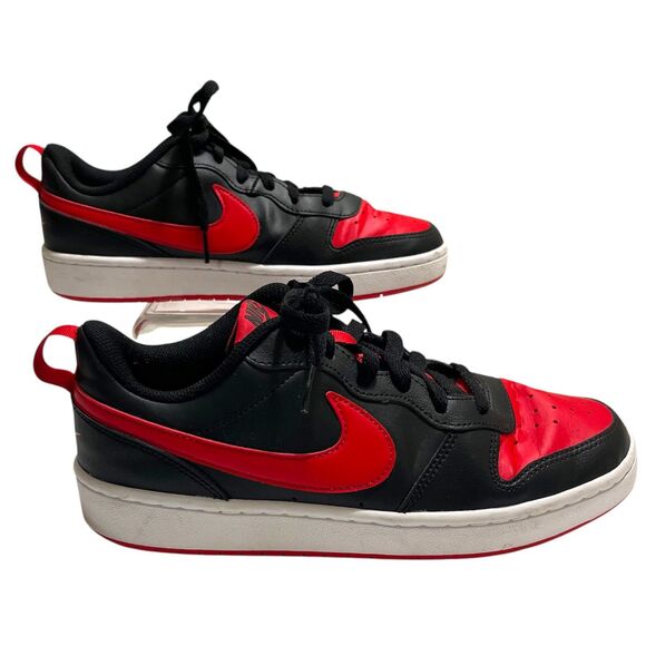 Nike Court Borough Low Size 7Y, Women's 8.5, Black Red BQ5448-007 - Picture 1 of 11